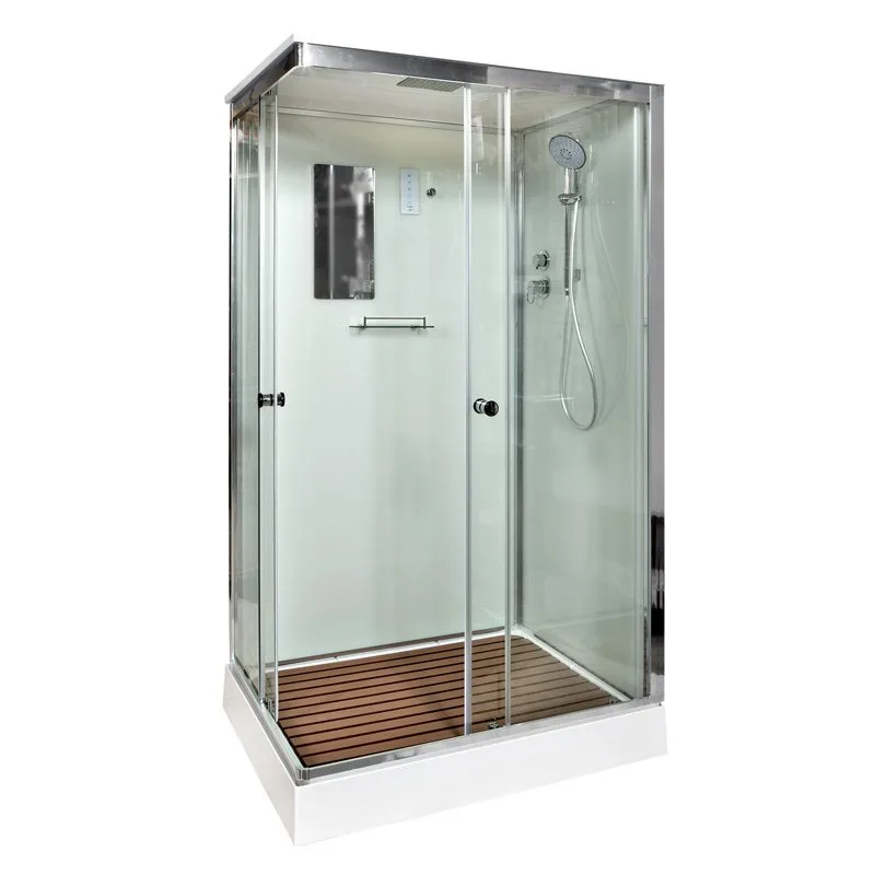 Душевая кабина DTO K402S 120х90, с электрикой, профиль хром, стекло прозрачное Sancos — официальный сайт