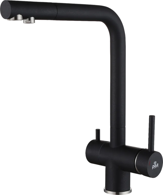 Смеситель для кухни Paulmark Skalen Sk213020-BLM, черный Sancos — официальный сайт