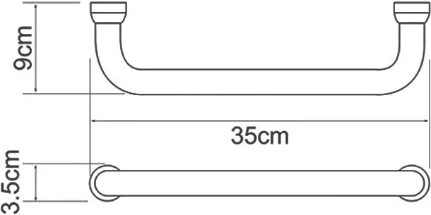 Поручень Wasserkraft K-1066 хром Sancos — Оригинал