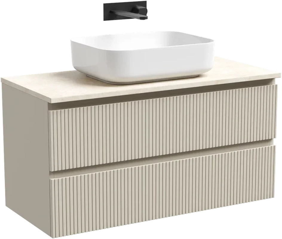 Тумба с раковиной Sancos Snob T 100 см, beige soft, столешница бежевая, раковина CN6011 Sancos — официальный сайт