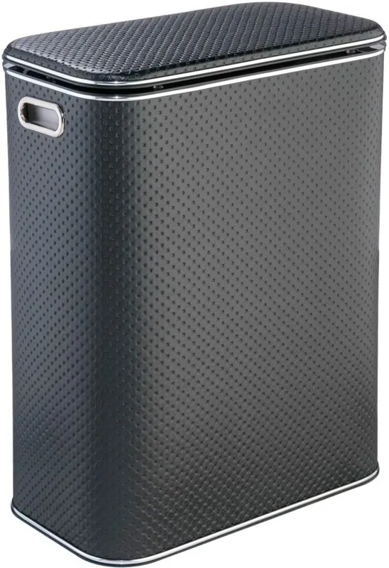 Корзина для белья Geralis PBH-Bb черная, хром, стандартная Sancos — официальный сайт