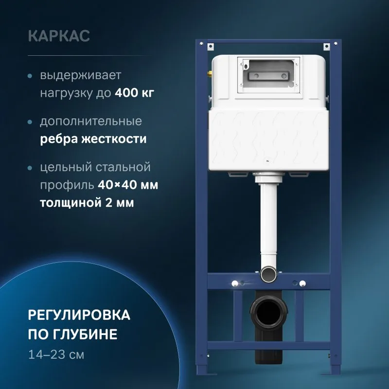 Система инсталляции для унитазов AM.PM Pro I012704.50A38, с сенсорной кнопкой смыва Sancos — официальный сайт