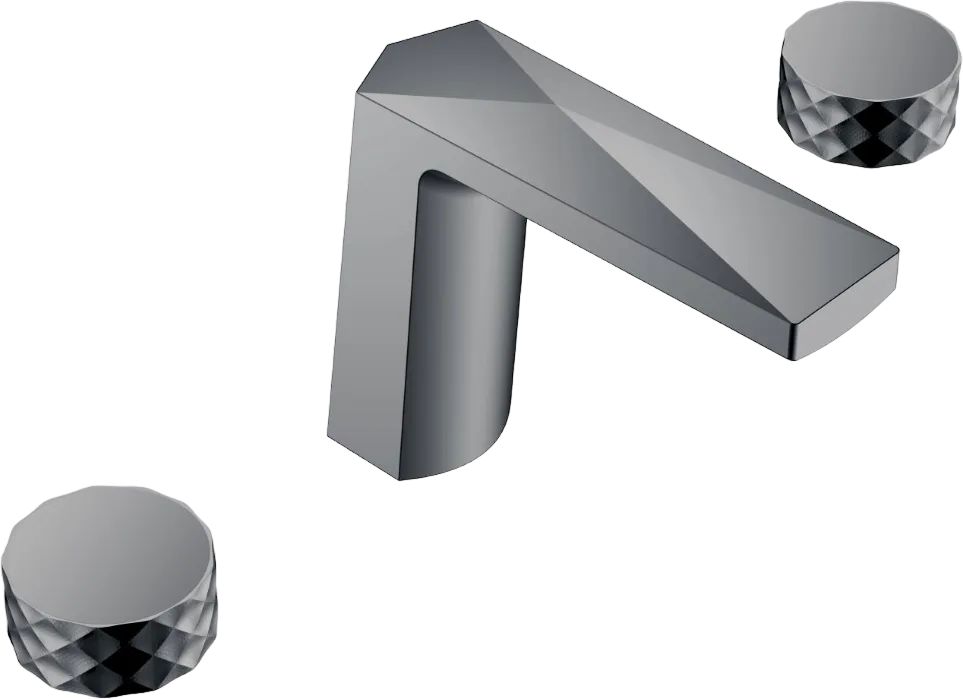 Смеситель на борт ванны Boheme Venturo 150-SGM-DIAMOND, shine gun metal Sancos — официальный сайт
