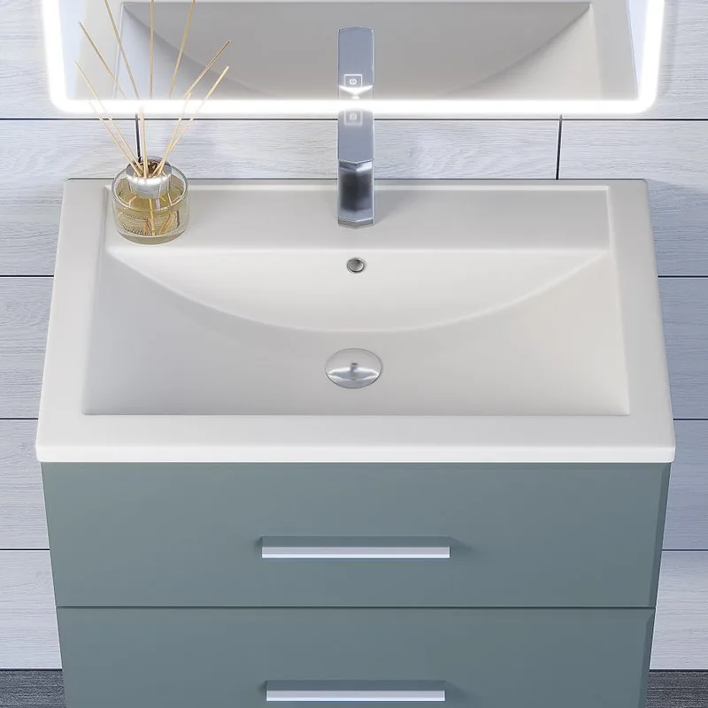 Мебельная раковина Uperwood Foster Quartz 291030032 70 см, матовая белая, жасмин Sancos — официальный сайт