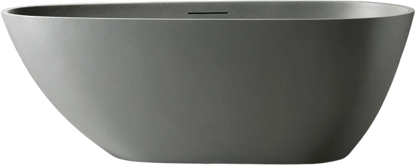 Ванна из искусственного камня Abber Dortmund AM9911MLG 170x75 см, отдельностоящая, матовая светло-се Sancos — официальный сайт