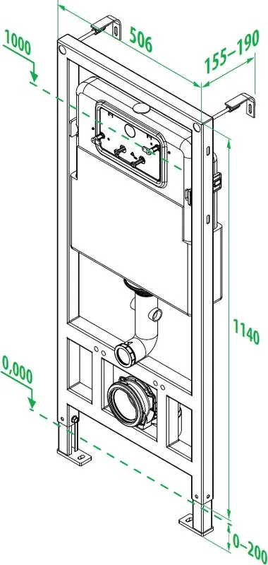 Система инсталляции для унитазов IDDIS Neofix NEO0000I32 Sancos — официальный сайт