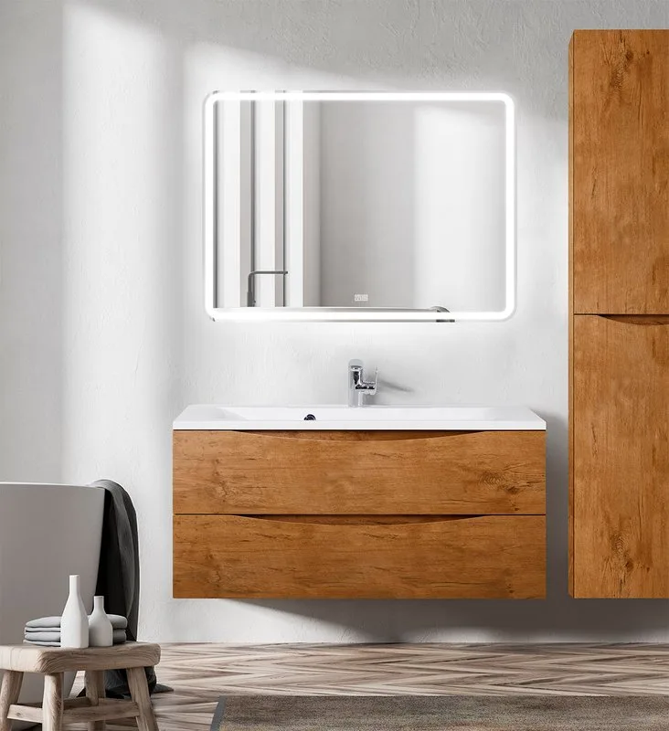 Зеркало BelBagno Marino 110х80 с подсветкой, сенсорным выключателем Sancos — официальный сайт