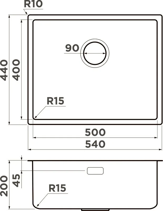 Мойка кухонная Omoikiri TADZAVA 54-U/I-IN ULTRA 15 нержавеющая сталь Sancos — официальный сайт