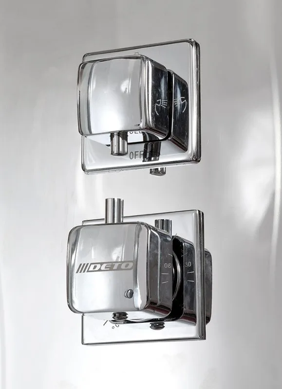Душевая кабина DTO Z122 ESPOO 120х90, с паром, профиль хром, стекло прозрачное Sancos — официальный сайт