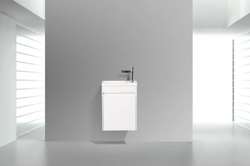 Тумба под раковину без столешницы BelBagno Pietra Mini 40 L bianco lucido Sancos — официальный сайт