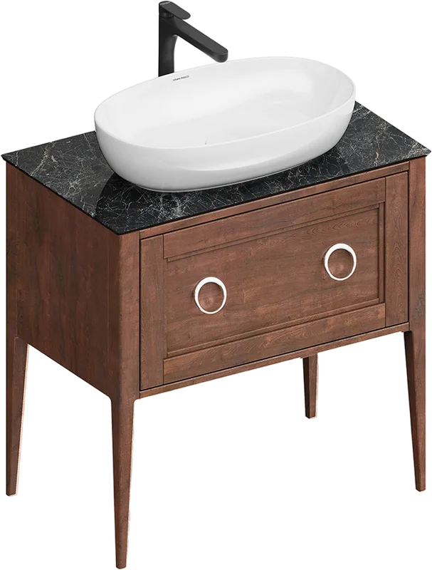 Тумба под раковину без столешницы KERAMA MARAZZI Plaza Classic Neo 80 напольная, орех, для накладной Sancos — официальный сайт
