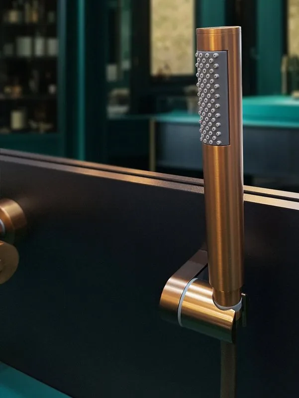 Смеситель для ванны с душем AltroBagno Unione 0223 RaSp, матовая медь Sancos — официальный сайт