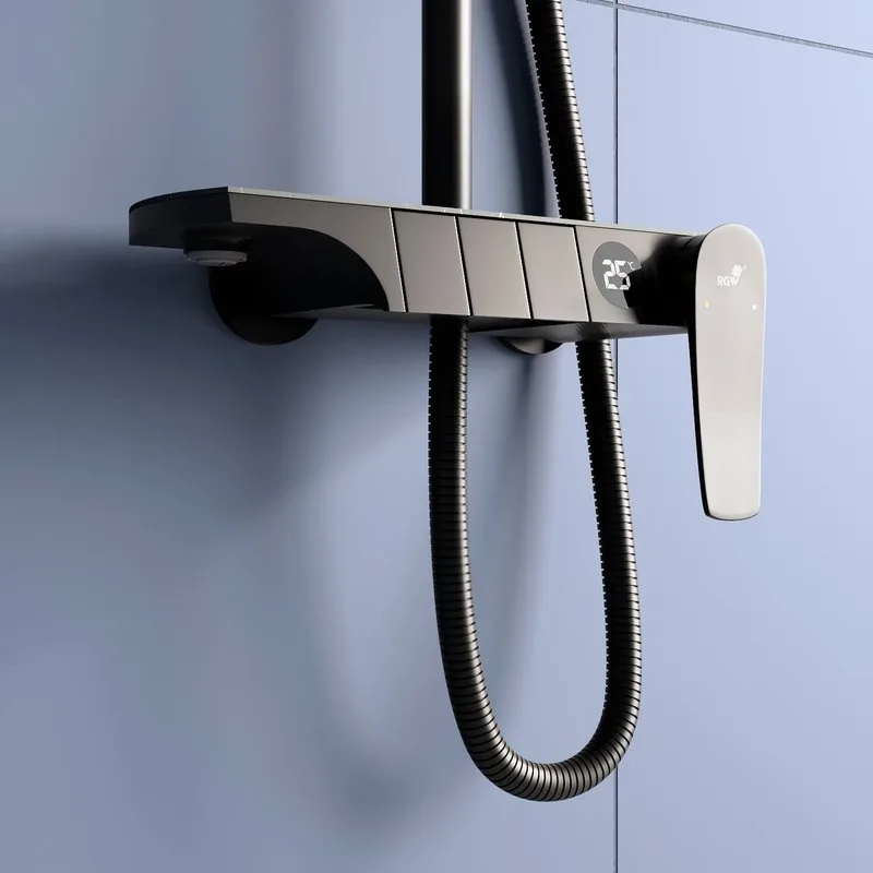 Душевая стойка RGW Shower Panels SP-33B, матовый черный Sancos — официальный сайт