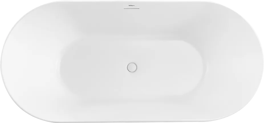 Акриловая ванна BelBagno BB411 170x80 см, отдельностоящая, белая матовая, овальная, со сливом-перели Sancos — официальный сайт