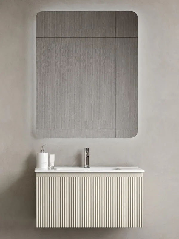 Тумба под раковину Sancos Snob R 1.0 80 подвесная Beige soft (капучино), SNR1.080CE Sancos — официальный сайт