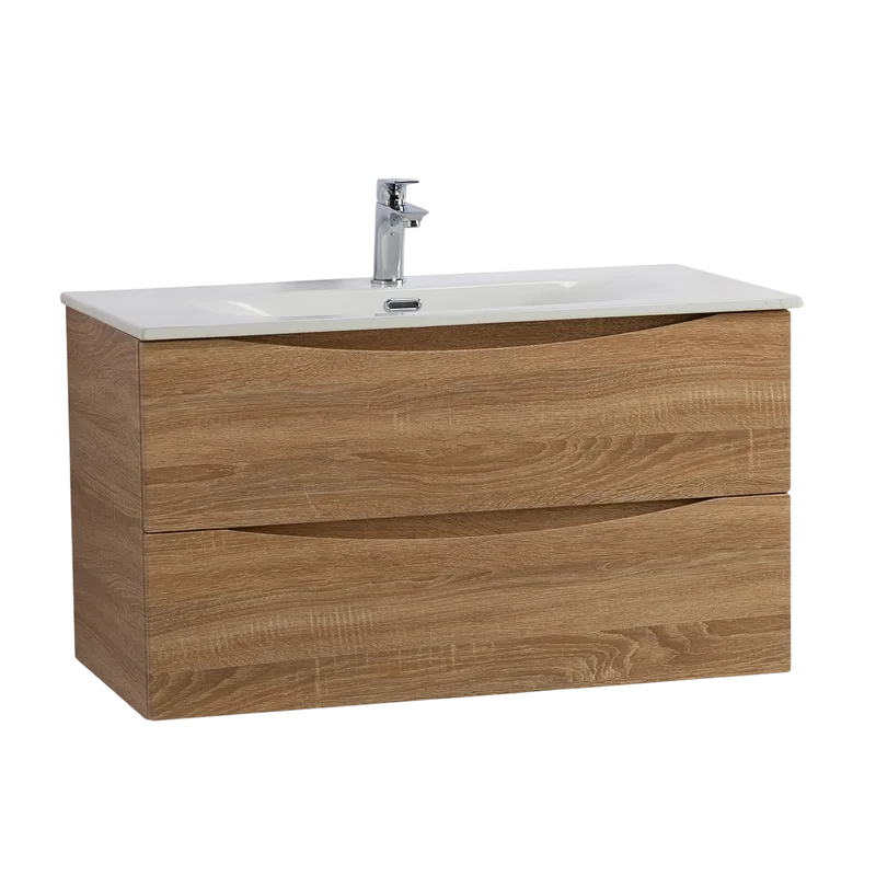 Тумба под раковину без столешницы BelBagno Marino-cer-n 100 подвесная, rovere bianco Sancos — официальный сайт