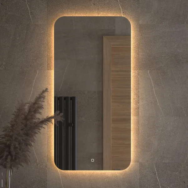 Зеркало Defesto Opti DF 2815S 50х100 с LED-подсветкой, 3000К, сенсорный выключатель