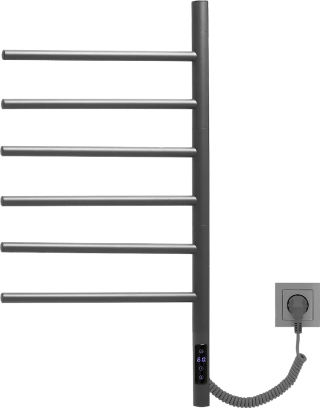 Полотенцесушитель электрический Vincea VTD-1S2CGE графит Sancos — официальный сайт