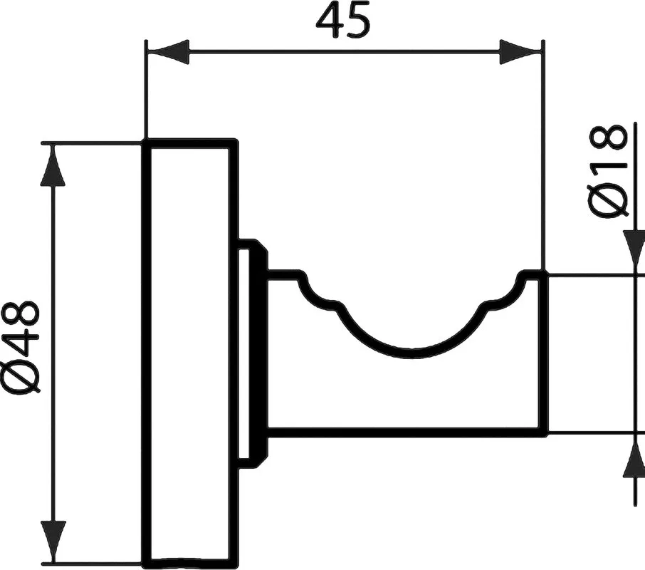 Крючок Ideal Standard IOM A9115AA одинарный Sancos — официальный сайт