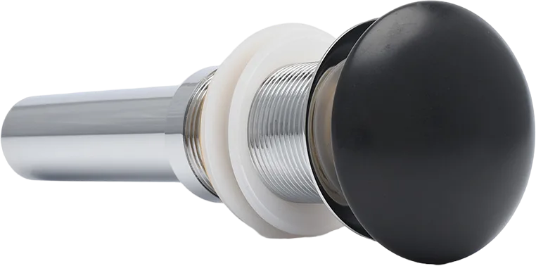 Донный клапан для раковины AQUAme AQM7002-0MB черный матовый Sancos — официальный сайт