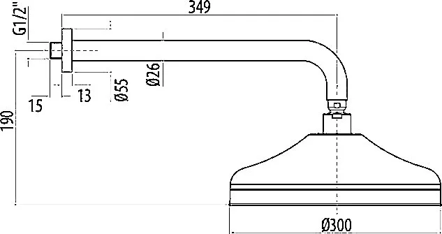 Верхний душ Gattoni Programma doccia SFPCL30D0 золото Sancos — официальный сайт