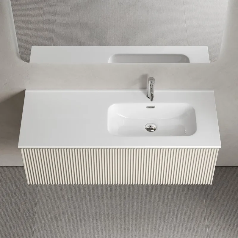 Тумба под раковину Sancos Snob R 1.0 120 подвесная Beige soft (капучино), SNR1.0120RCE Sancos — официальный сайт