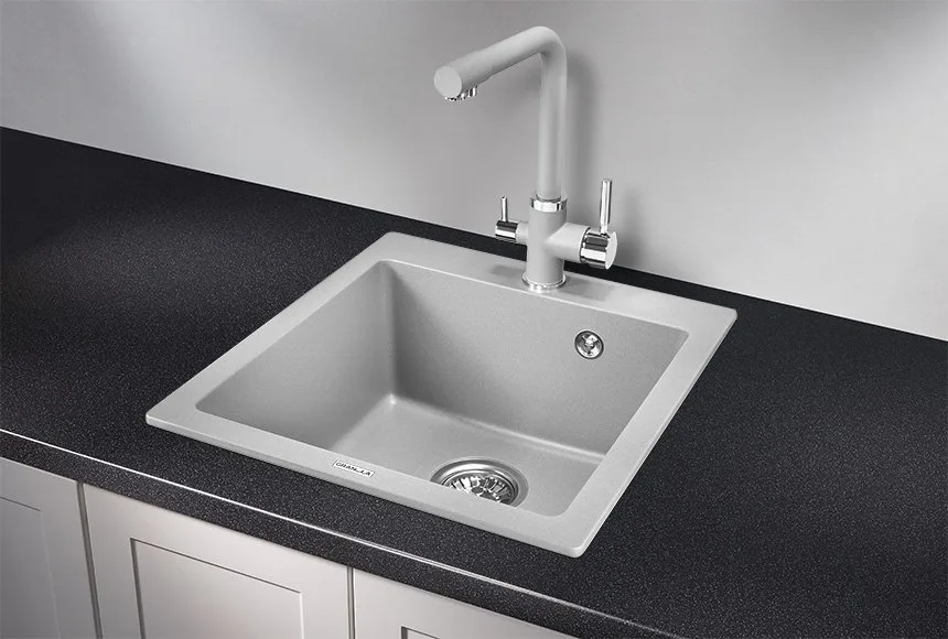 Мойка кухонная Granula 4651, алюминиум Sancos — официальный сайт