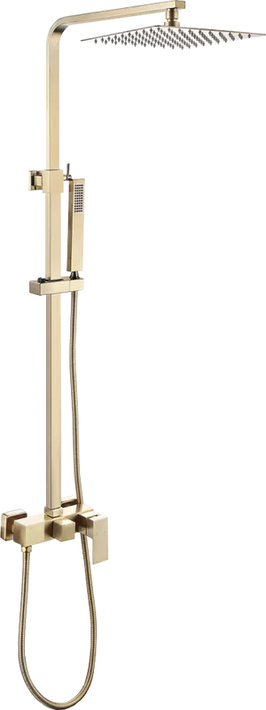 Душевая стойка Abber Daheim AF8220G, золотая матовая Sancos — официальный сайт