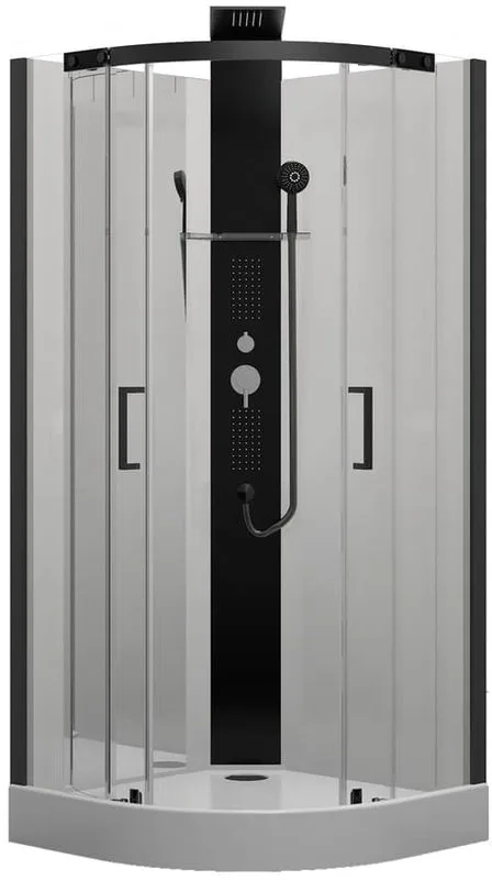 Душевая кабина Black&White Galaxy G8701 с низким поддоном, без крыши Sancos — официальный сайт