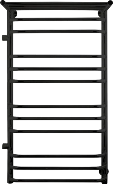 Полотенцесушитель водяной Indigo Brace LBCW100-50PBRL-б/п-60, с полкой, черный муар