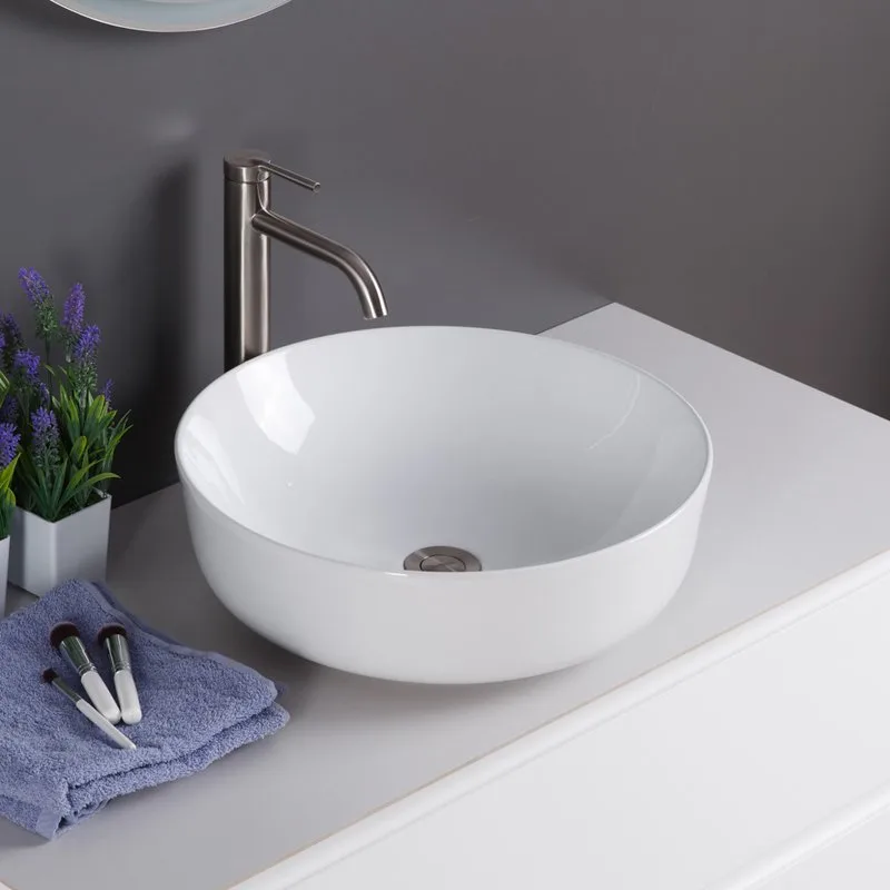 Накладная раковина BelBagno BB1315 белая Sancos — официальный сайт