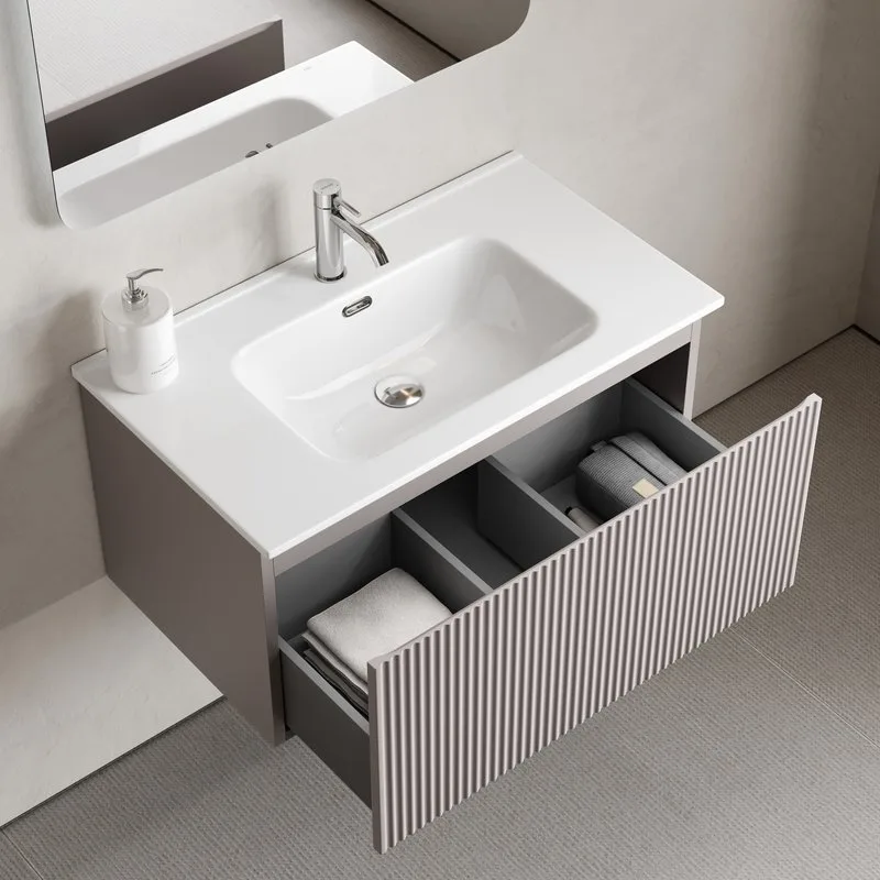 Тумба под раковину Sancos Snob R 1.0 80 подвесная Doha soft (пыльная роза), SNR1.080SM Sancos — официальный сайт