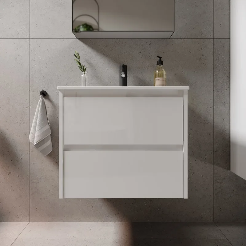 Тумба с раковиной Sancos Libra 60 см белый глянец Sancos — официальный сайт