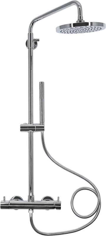 Душевая стойка AQUAme AQM8001CR, хром Sancos — официальный сайт