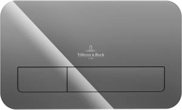 Кнопка смыва Villeroy & Boch Viconnect 922400RA серая глянцевая