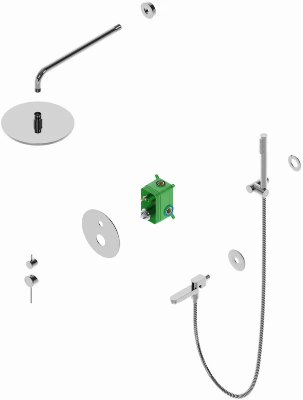 Душевой комплект Timo Saona SX-2379/00SM, С ВНУТРЕННЕЙ ЧАСТЬЮ, хром Sancos — официальный сайт