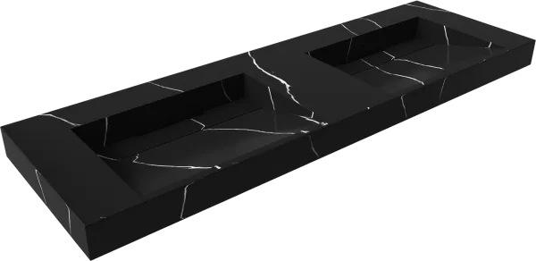 Раковина Armadi Art Flat Nero Marquina 140 Sancos — Оригинал