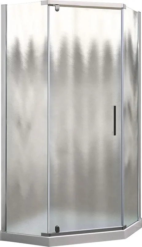 Душевой уголок Vincea Stresa VSP-1S100CH 100x100, профиль хром, стекло шиншилла Sancos — официальный сайт