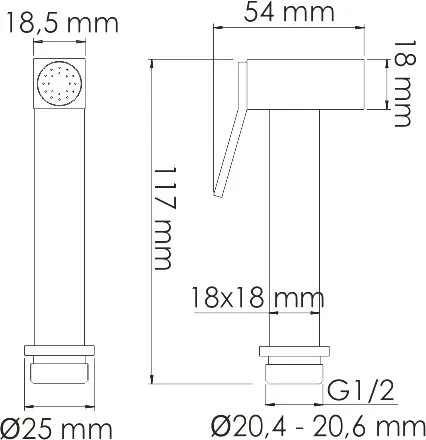 Гигиенический душ Wasserkraft Weida A3151.271.057.136 со смесителем, С ВНУТРЕННЕЙ ЧАСТЬЮ, хром Sancos — официальный сайт