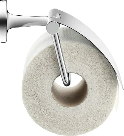 Держатель туалетной бумаги Duravit Starck T 0099401000 хром, с крышкой Sancos — официальный сайт