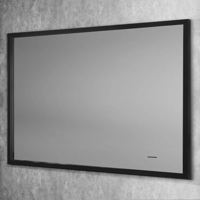Зеркало Art&Max Aversa 90х65 черное, с LED-подсветкой, 6000К Sancos — официальный сайт