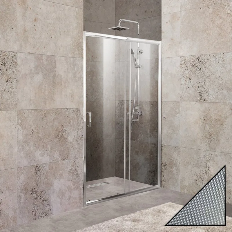 Душевая дверь в нишу BelBagno Unique BF-1-100/115-P-Cr стекло punto Sancos — официальный сайт