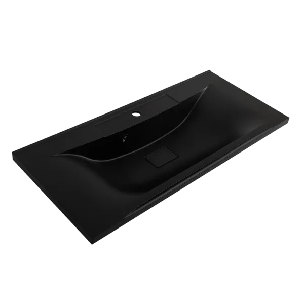 Мебельная раковина BelBagno BB1000/445-LV-ART-PR-NERO черная матовая