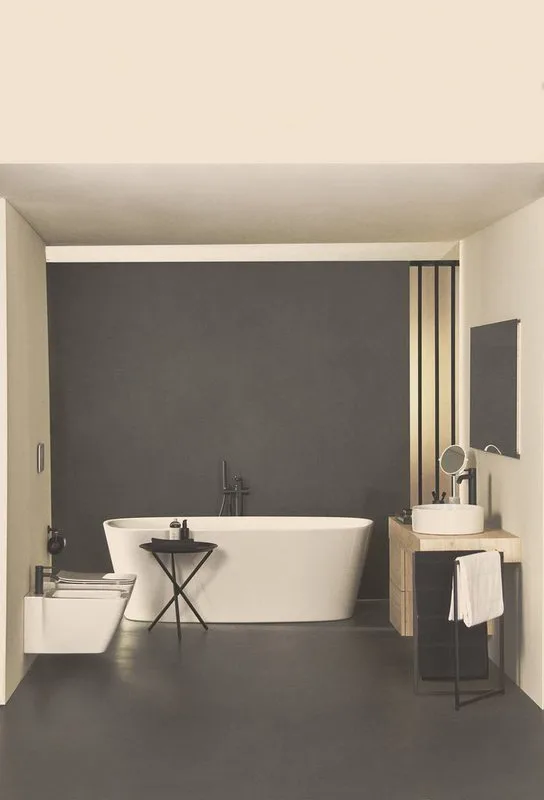 Напольный смеситель для ванны с душем Ideal Standard Tonic II A6347XG, silk black Sancos — официальный сайт