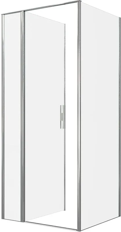 Душевой уголок Allen Brau Priority 90x80, профиль хром, стекло прозрачное Sancos — официальный сайт