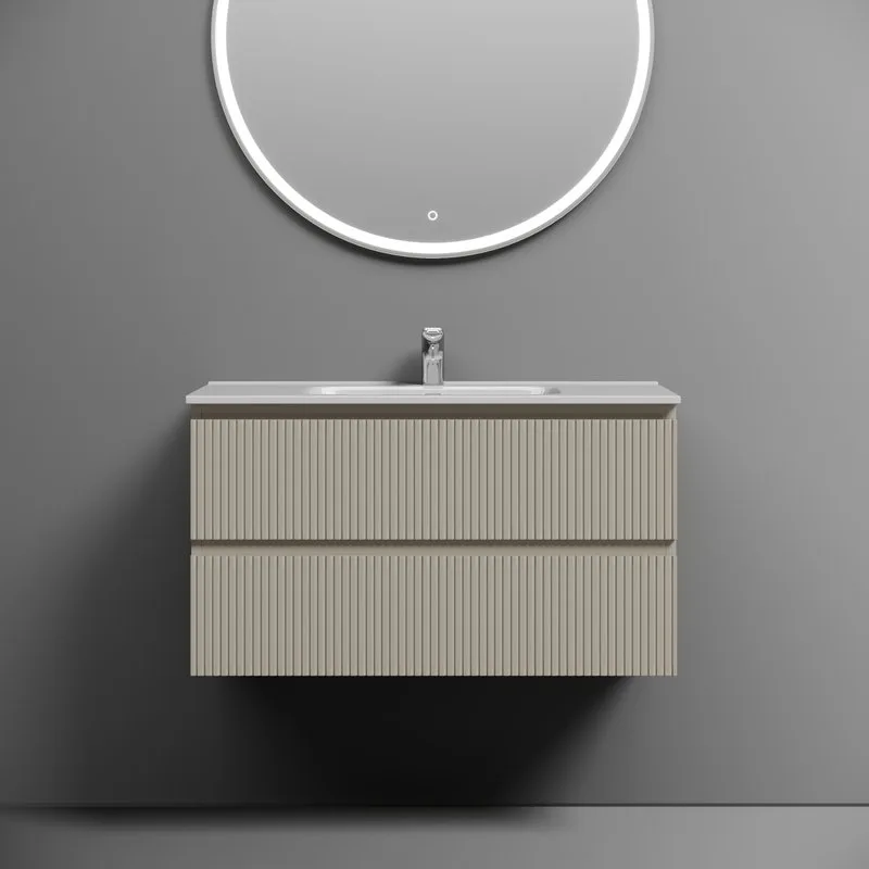 Тумба с раковиной Sancos Snob T 90 beige soft, раковина CN7002 Sancos — официальный сайт