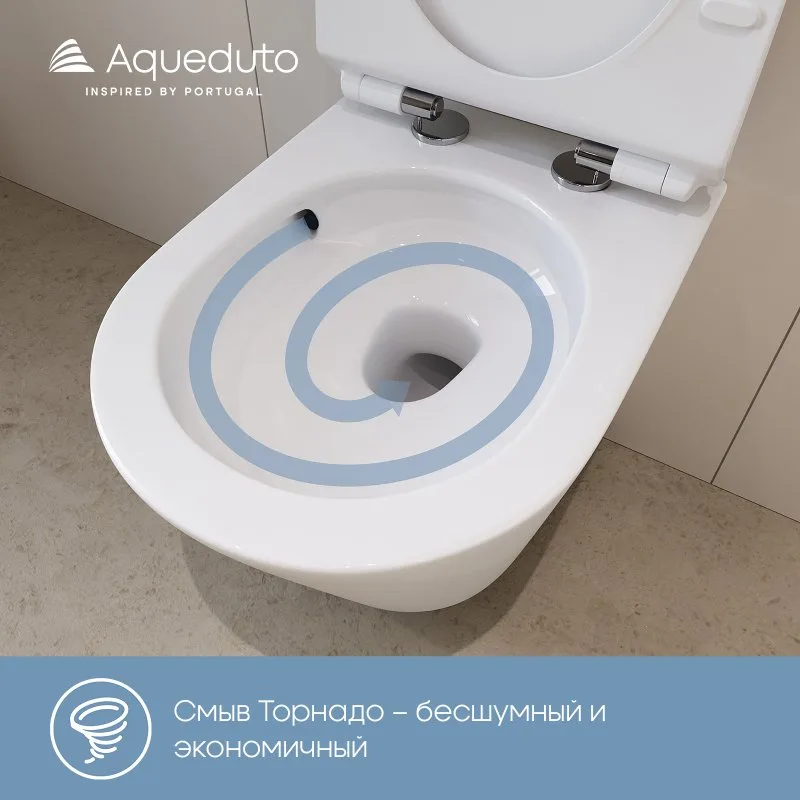 Унитаз подвесной Aqueduto Ovo Tornado OVOT0110 Sancos — официальный сайт