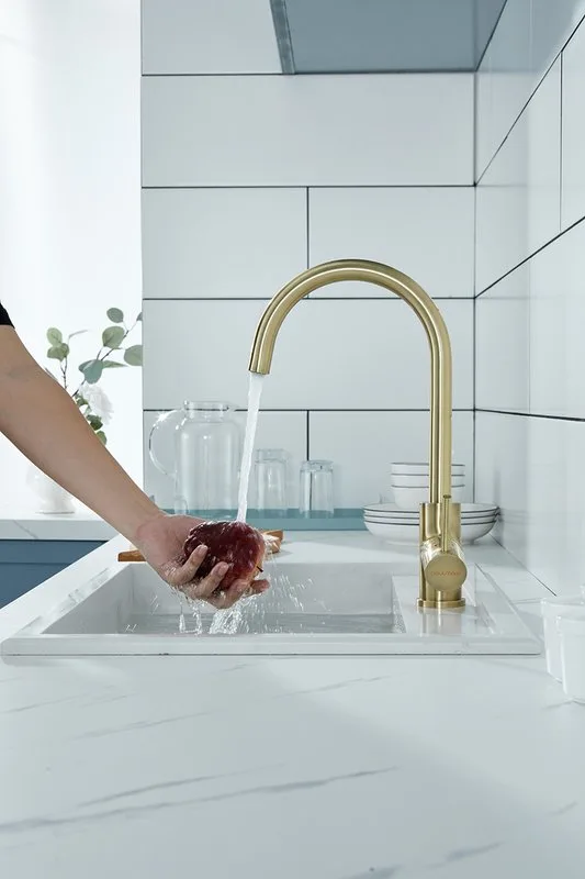 Смеситель для кухни Paulmark Essen Es213211-BR бронза Sancos — официальный сайт