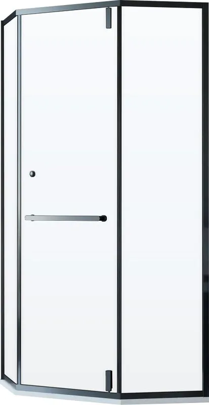 Душевой уголок RGW Hotel HO-084-B 90x90x195 см, профиль черный, стекло прозрачное Sancos — официальный сайт