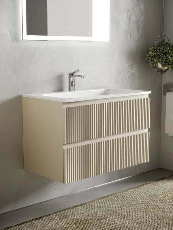 Тумба под раковину Sancos Snob R 100 подвесная Beige soft (капучино), SNR100CE Sancos — официальный сайт